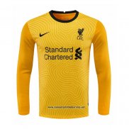 Liverpool Camiseta Portero 2020-2021 Manga Larga Amarillo