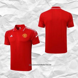 Manchester United Camiseta Polo del UCL 2021-2022 Rojo