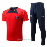 Chandal del Paris Saint-Germain 2022-2023 Manga Corta Rojo