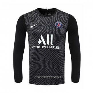 Paris Saint-Germain Camiseta Portero 2020-2021 Manga Larga Negro