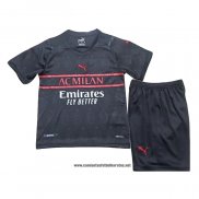 Tercera AC Milan Camiseta Nino 2021-2022