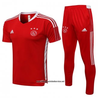 Chandal del Ajax 2021-2022 Manga Corta Rojo