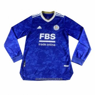 Primera Leicester City Camiseta 2021-2022 Manga Larga