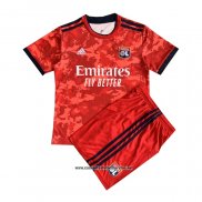 Segunda Lyon Camiseta Nino 2021-2022