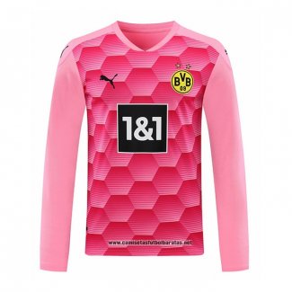 Borussia Dortmund Camiseta Portero 2020-2021 Manga Larga Rosa