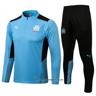 Chandal de Sudadera del Olympique Marsella 2021-2022 Azul