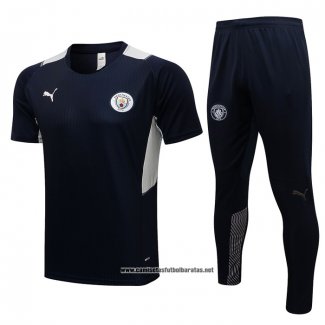 Chandal del Manchester City 2021-2022 Manga Corta Azul