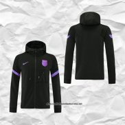 Chaqueta con Capucha del Barcelona 2021-2022 Negro