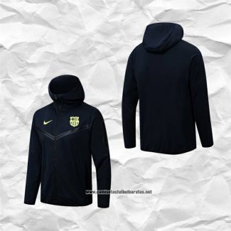 Chaqueta con Capucha del Barcelona 2022-2023 Azul