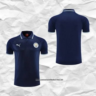 Manchester City Camiseta Polo del 2022-2023 Azul Marino