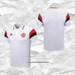 Manchester United Camiseta Polo del 2021-2022 Blanco y Rojo