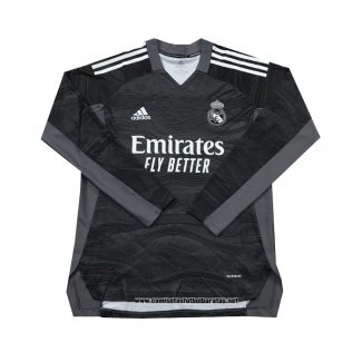 Real Madrid Camiseta Portero 2021-2022 Manga Larga Negro