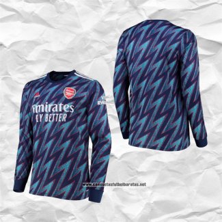 Tercera Arsenal Camiseta 2021-2022 Manga Larga