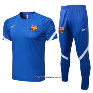 Chandal del Barcelona 2021-2022 Manga Corta Azul