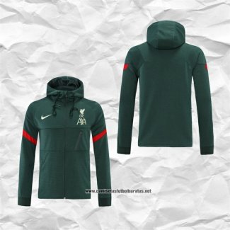 Chaqueta con Capucha del Liverpool 2021-2022 Verde