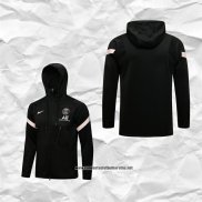 Chaqueta con Capucha del Paris Saint-Germain 2021-2022 Negro