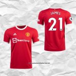 Primera Manchester United Camiseta Jugador James 2021-2022