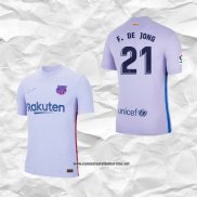 Segunda Barcelona Camiseta Jugador F.De Jong 2021-2022