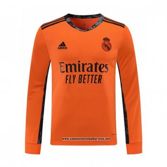 Segunda Real Madrid Camiseta Portero 2020-2021 Manga Larga