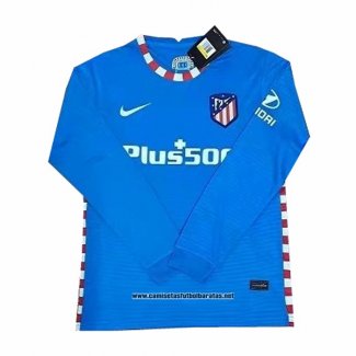 Tercera Atletico Madrid Camiseta 2021-2022 Manga Larga