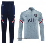 Chandal de Sudadera del Paris Saint-Germain Jordan 2021-2022 Gris