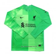 Liverpool Camiseta Portero 2021-2022 Manga Larga Verde