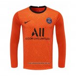 Paris Saint-Germain Camiseta Portero 2020-2021 Manga Larga Naranja