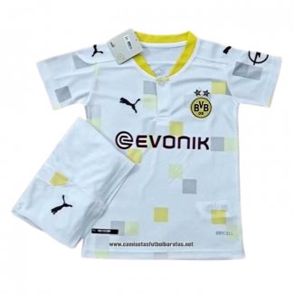 Tercera Borussia Dortmund Camiseta Nino 2020-2021