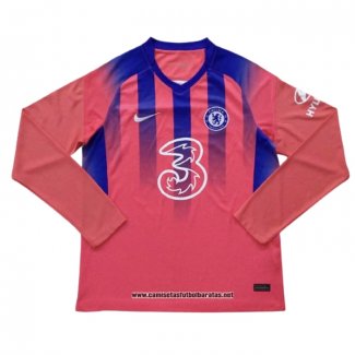 Tercera Chelsea Camiseta 2020-2021 Manga Larga