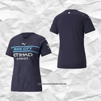 Tercera Manchester City Camiseta Mujer 2021-2022